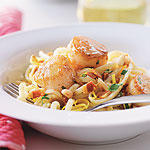 BROWN BUTTER LINGUINE AND SCALLOPS